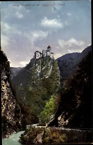 Ak Bozen Bozen Südtirol, Schloss Karneid am Eingang des Eggentals