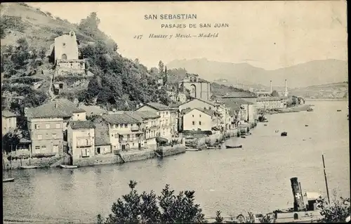 Ak Donostia San Sebastián Baskenland, Pasajes de San Juan