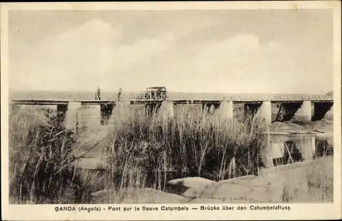 Ak Ganda Angola, Brücke über den Fluss Catumbela