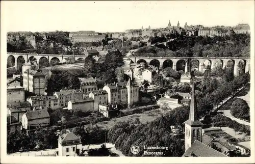 Ak Luxemburg Luxembourg, Panorama
