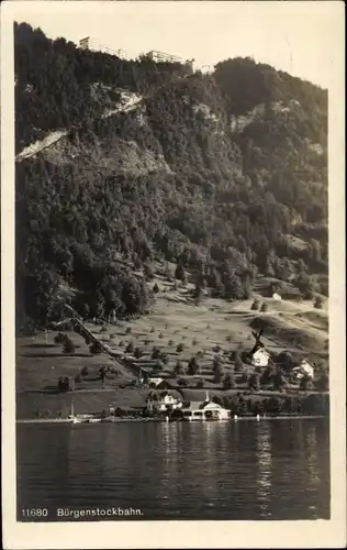 Ak Luzern Stadt Schweiz, Bürgenstockbahn