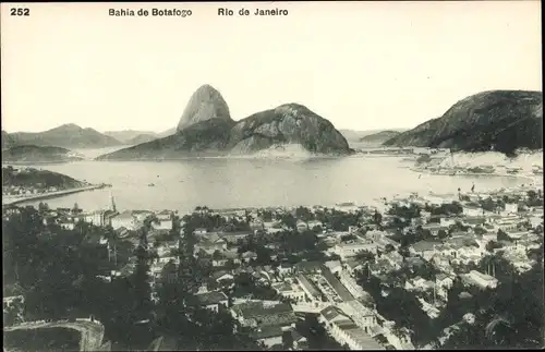 Ak Botafogo Rio de Janeiro Brasilien, Panorama