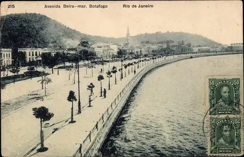 Ak Botafogo Rio de Janeiro Brasilien, Avenida Beira mar