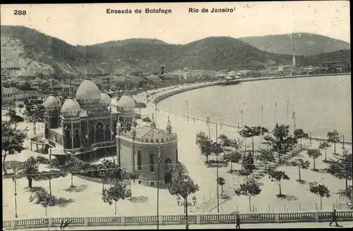 Ak Botafogo Rio de Janeiro Brasilien, Enseada, Panorama