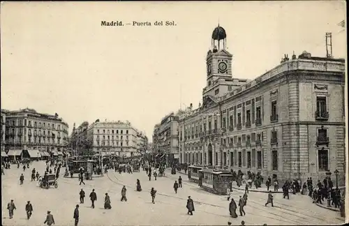 Ak Madrid Spanien, Puerta del Sol