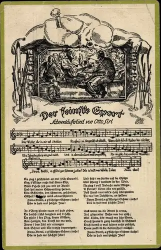 Lied Ak Der feinste Sport, Schneeläuferlied von Otto Sirl