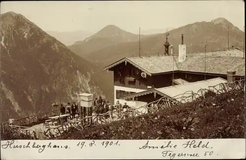 Ak Tegernsee in Oberbayern, Hirschberghaus