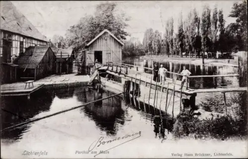 Ak Lichtenfels am Main, Teilansicht