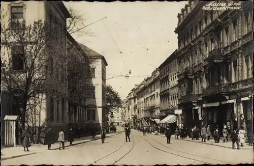 Foto Ak Mainz am Rhein, Schillerstraße