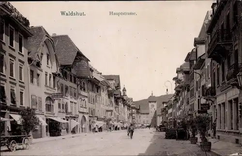 Ak Waldshut Tiengen am Hochrhein, Hauptstraße