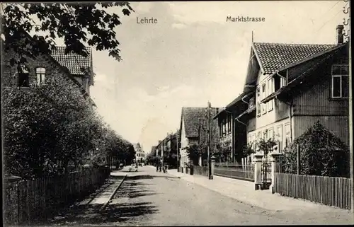 Ak Lehrte in Niedersachsen, Marktstraße