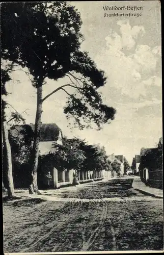 Ak Mörfelden Walldorf in Hessen, Frankfurter Straße