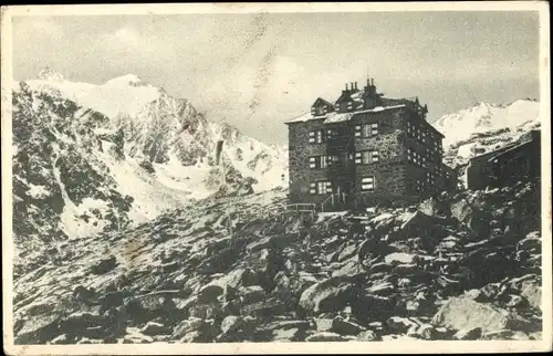 Ak Nürnbergerhütte, Feuersteine, Schutzhütte, Österreich