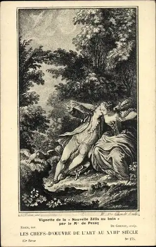 Künstler Ak De Ghendt, Die Meisterwerke der Kunst im 18. Jahrhundert, New Zelis im Bad