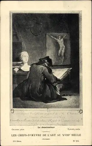 Künstler Ak Chardin, Die Meisterwerke der Kunst im 18. Jahrhundert, Der Designer