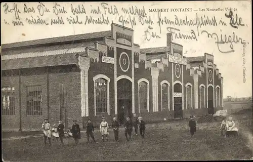 Ak Maubert Fontaine Ardennes, Neue Fabriken