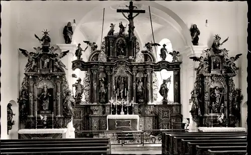 Ak Riedlingen an der Donau Württemberg, Weilerkapelle, Altar