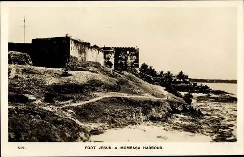Ak Mombasa Kenia, Hafen, Fort Jesus