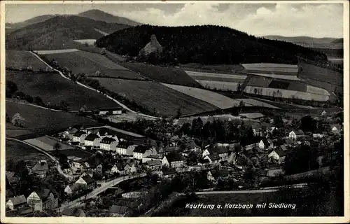 Ak Wojcieszów Kauffung an der Katzbach Niederschlesien, Panorama, Siedlung