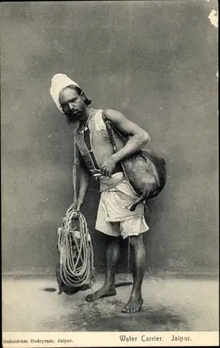 Ak Jeypore Jaipur Indien, Wasserträger