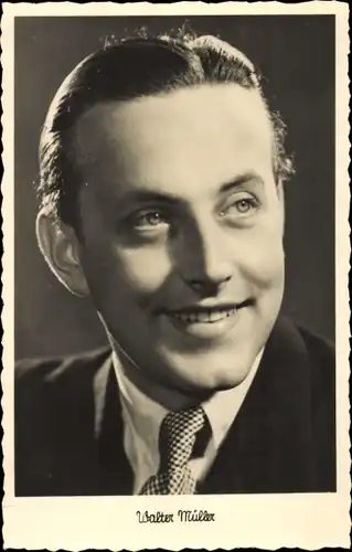 Ak Schauspieler Walter Müller, Portrait, Autogramm