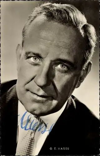 Ak Schauspieler Otto Eduard Hasse, Portrait, Autogramm