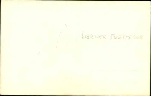Ak Werner Fuetterer, Portrait, Autogramm