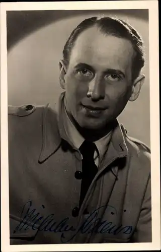 Ak Schauspieler Wilhelm Strienz, Portrait, Autogramm