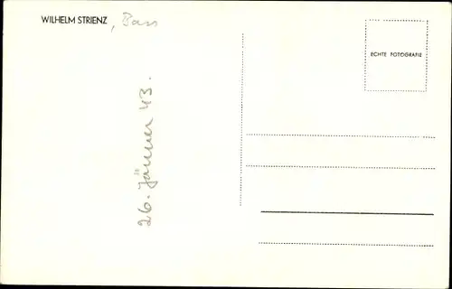 Ak Schauspieler Wilhelm Strienz, Portrait, Autogramm