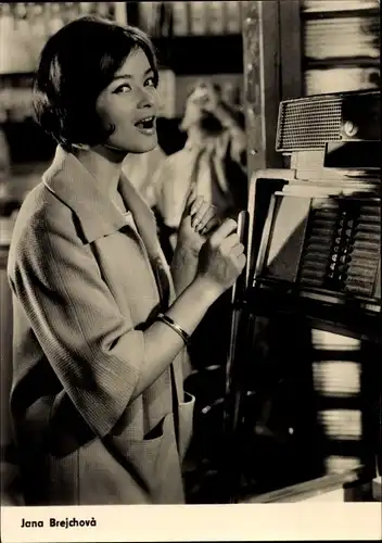Ak Schauspielerin Jana Brejchova, Jukebox, Portrait, Progress Starfoto