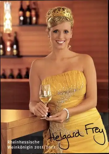 Ak Schauspielerin Helgard Frey, Portrait, Autogramm