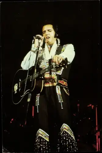 Ak Schauspieler Elvis Presley, Portrait, Gitarre