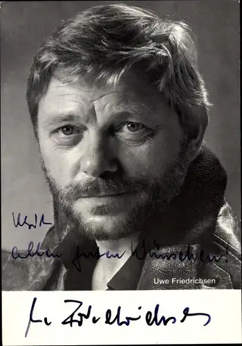 Ak Schauspieler Uwe Friedrichsen, Portrait, Autogramm