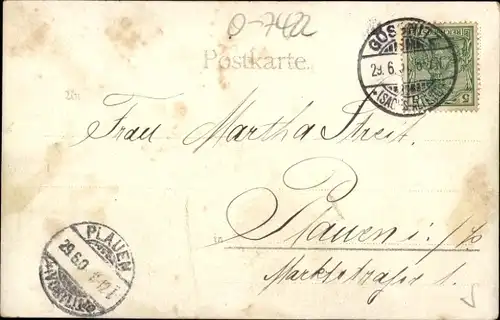 Litho Gößnitz in Thüringen, Weidmannsheil, Bes. Emil Seifarth