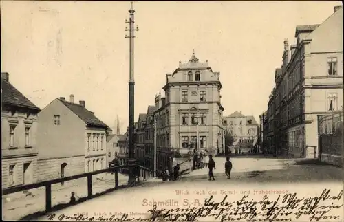 Ak Schmölln in Thüringen, Schulstraße, Hohestraße