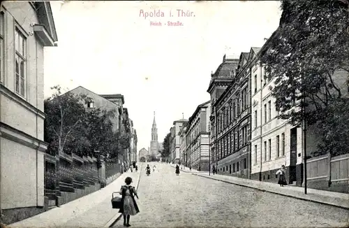 Ak Apolda in Thüringen, Reichstraße