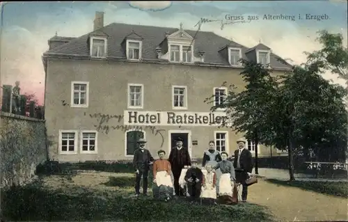 Ak Altenberg im Osterzgebirge, Hotel Ratskeller, Inh. A. Rauscher