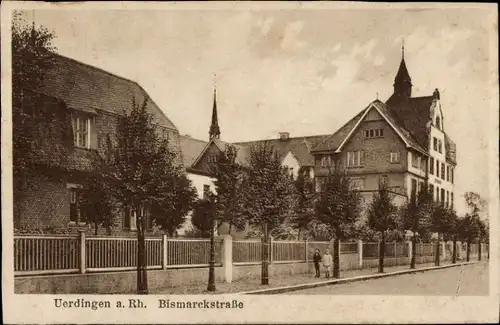 Ak Uerdingen Krefeld am Niederrhein, Bismarckstraße