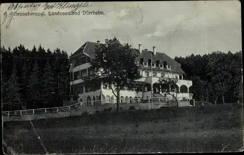 Ak Bad Dürrheim im Schwarzwald, Grossherzogliches Landessolbad