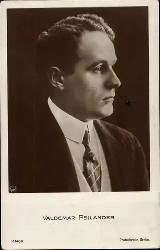 Ak Schauspieler Waldemar Psilander, Portrait