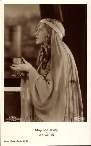Ak Schauspielerin May Mc Avoy, Ben Hur