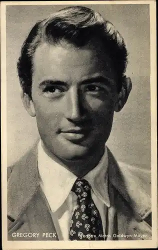 Ak Schauspieler Gregory Peck, Portrait