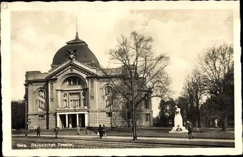 Ak Gera Thüringen, Reussisches Theater