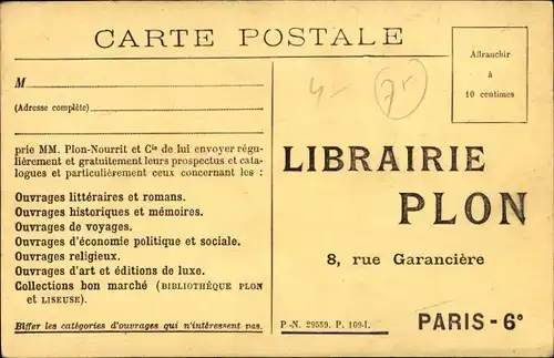 Ak Paris VI, Imprimerie Plon, Druckmaschinenwerkstätten