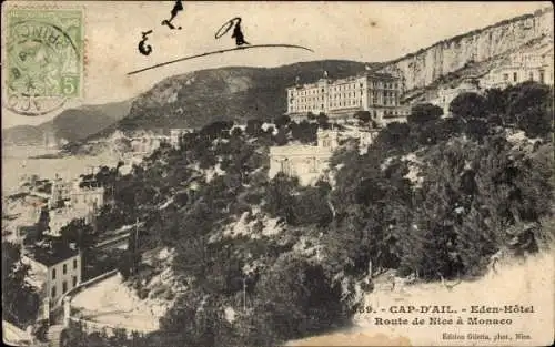 Ak Cap D'Ail Côte d'Azur vor Monaco, Eden Hotel