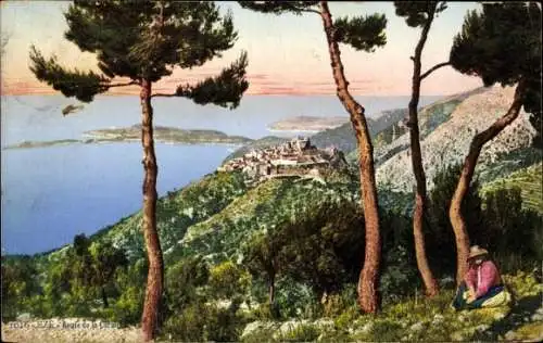 Ak Èze Alpes Maritimes, Panorama