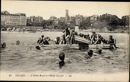 Ak Dinard Ille et Vilaine, L’Hôtel Royal und Hôtel Crystal