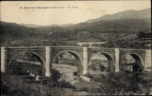 Ak Saint Étienne de Albagnan Hérault, Le Pont