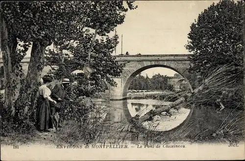 Ak Montpellier Hérault, Le Pont de Castelneau