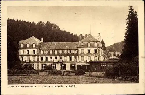 Ak Le Hohwald Bas Rhin, Le Grand Hotel Kuntz, Waldpartie